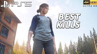 The Last of Us 2 PS5 Remastered - Best Kills  Grounded   4k 60FPS