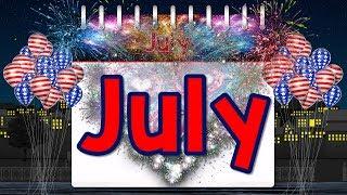 July  Fun Calendar Song for Kids  Month of the Year  Jack Hartmann