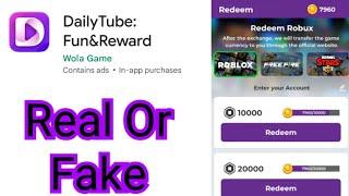 DailyTube Fun&reward app is real or fake  DailyTube Fun&reward free fire Diamond  DailyTube