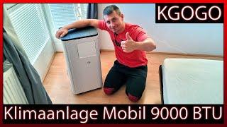 ️ Die BESTE Klimaanlage 2024 KGOGO Mobil 9000 BTU 4-in-1 Klimagerät  Unboxing + Test + Review