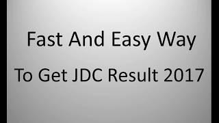 How to get JDC Result 2017 within 1MIN