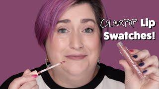 LIP SWATCHES  ColourPop Ultra Blotted Glossy and Matte Liquid Lips