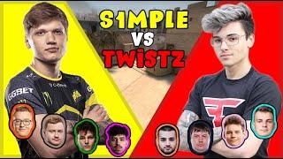 S1mple vs Faze Twistzz With Rain Dosia and Woro2k - Fpl Csgo Stream Battles