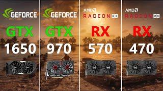 GTX 1650 vs GTX 970 vs RX 570 vs RX 470 Test in 7 Games