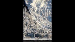 Avalanche in Juneau Alaska on January 16 2024