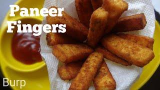 Paneer Fingers  Your Kids will love it  Quick snacks recipe