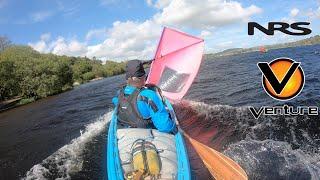 Canoeing in the wind  Paddling and Sailing in very strong winds