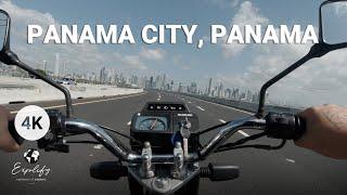 Cinta Costera - Panama City 4K  Scenic Drive - Riding Motorcycle