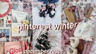 romanticizing winter️ girl christmas grwm  black friday haul monthly reset- pink pinterest szn