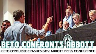 Beto ORourke Crashes Gov. Abbott Press Conference