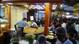 The Pav Bhaji Making Master of Juhu Chowpatty Beach - Delicious Indian Street Food in Mumbai India.