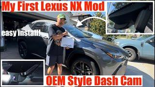 Easy Install OEM Looking Dash Cam.  Fitcamx 4K Camera For My Lexus NX450h+