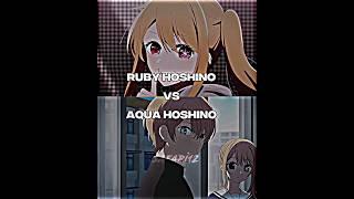 Aqua Hoshino vs Ruby Hoshino  Oshi no ko #anime #animeedit #shorts #viral