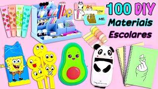 100 IDEIAS DE MATERIAL ESCOLAR DIY - TRUQUES E ARTESANATOS DE VOLTA ÀS AULAS