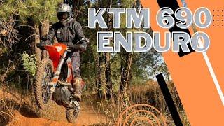 Whipping the KTM 690 Enduro R into action