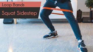 Squat Sidestep - Loop Bands  Pulsus Fit