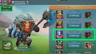 Limited Challenge Barbaric Journey Stage 3 Challenge - Lords Mobile  Without Rose Knight Clear