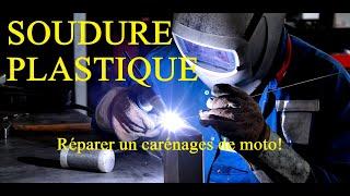 Réparer un carénage moto sans fibre  Soudure Plastiquemotorcycle fairing plastic welding