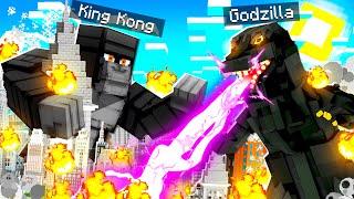 GODZILLA vs KING KONG BATTLE in MINECRAFT