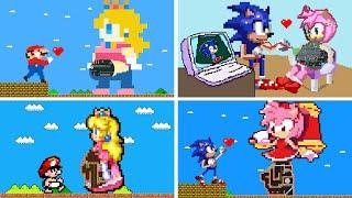 Marios Sonic vs the Giant Pregnant Peach Amy Rose maze - Collection SEASON 4 ALL EPISODES