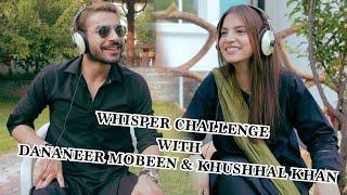 Dananeer Mubeen & Khushhal Khan  Whisper Challenge  Mohabbat Gumshuda Meri  FUCHSIA