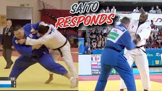 Saito 斉藤立 crushes Teddy Riners Dream of not Fighting Tasoev in the Olympic Quarter Final