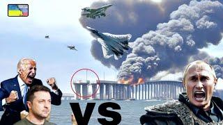 1 minute ago a Russian Yak-141 fighter jet dropped 10 tons of bombs on the Crimean bridge Arma3