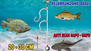 Cara Membuat Rangkaian Pancing Dasaran Ikan Nila Pakai Pelampung - Mancing Saguling Terbaru