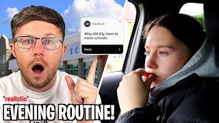 WHY LILLY HAD TO MOVE SCHOOLS - VERY REALISTIC EVENING ROUTINE