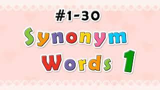 Synonym Words Part 1#1-30  Kata-kata SinonimPersamaan Kata Bagian 1