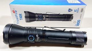 Trustfire T40R LED Tactical Flashlight unboxing and test