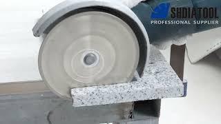 SHDIATOOL Electroplated Saw Blade Granite Marble Single Side Hexagon Coated with M14 or58-11 Flange