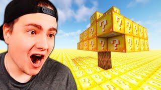 Minecraft mutta maailma on LUCKY BLOCKKEJA