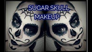 Day of the Dead Sugar Skull Makeup Male Version Halloween Makeup Tutorial Series