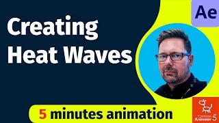 How To Create Heat Waves in Adobe After Effects #animation #tricks #displacementmap #particlesystem