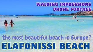 one of the most beautiful beaches in Europe - Elafonissi Beach - Crete Island - Greece