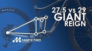 Giant Reign 27.5 vs 29 MAESTRO Suspension Design REVIEW