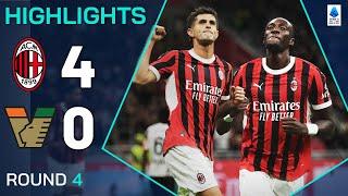 MILAN-VENEZIA 4-0  HIGHLIGHTS  Pulisic shines and Abraham gets off the mark  Serie A 202425