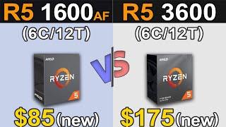 Ryzen 5 1600 AF Vs. Ryzen 5 3600  Stock and Overclock Benchmarks