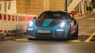 LOUD Porsche 991 GT2 RS with Straight Pipes - Accelerations & Driving in Monaco 