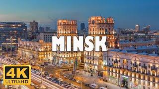 Minsk Belarus   4K Drone Footage