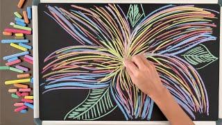 Lets Draw a Flower  4 Hrs of Chalk Art & Lullabies