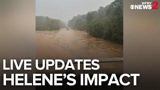 Livestream Helene flooding damage across North Carolina