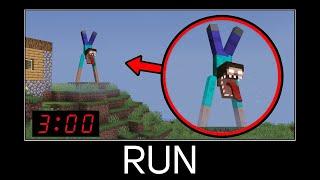 Minecraft wait what meme part 517 Scary Steve