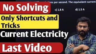 KCET2023  No Solving Only Shortcuts  Current Electricity  KCET Physics 2023