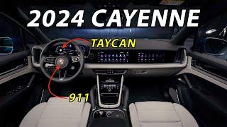 2024 Porsche Cayenne interior mixes 911 and Taycan features