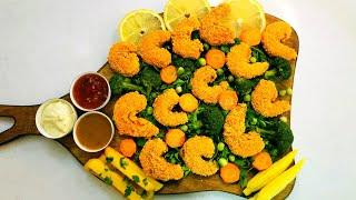 طرز تهیه میگو سوخاری خوشمزه به روش رستورانی و ساده، Iranian fried shrimp Recipe