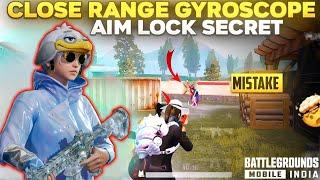 MASTER CLOSE RANGE GYROSCOPE ⁉️  TRICK TO AIM LOCK WITH GYROSCOPE  HOW TO IMPROVE AIM IN BGMI