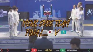 GOLD Japan  v Kazakhstan  l Asian Fencing Championships 2024  Men’s Epee Team