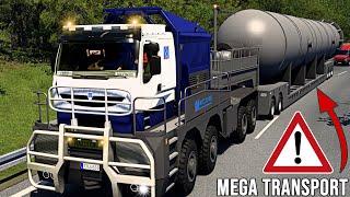 ETS2 - MEGA Transport I 300 Tonnen und 1200 PS I Schwertransport XXL 2645 EURO TRUCK SIMULATOR 2